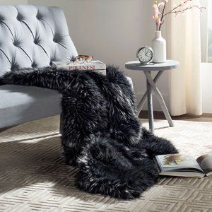 Safavieh Grizzly Faux-Fur Throw Blanket